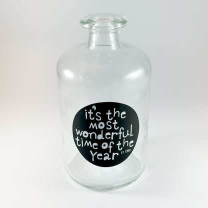 Flasche Glas "Holidays" 500ml 2 Designs - Wohnen auf dem Land