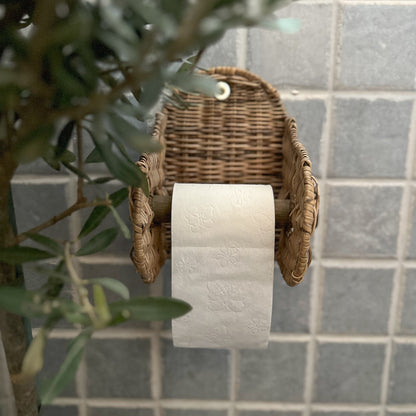 Toilettenpapier Halter Rattan - Wohnen auf dem Land