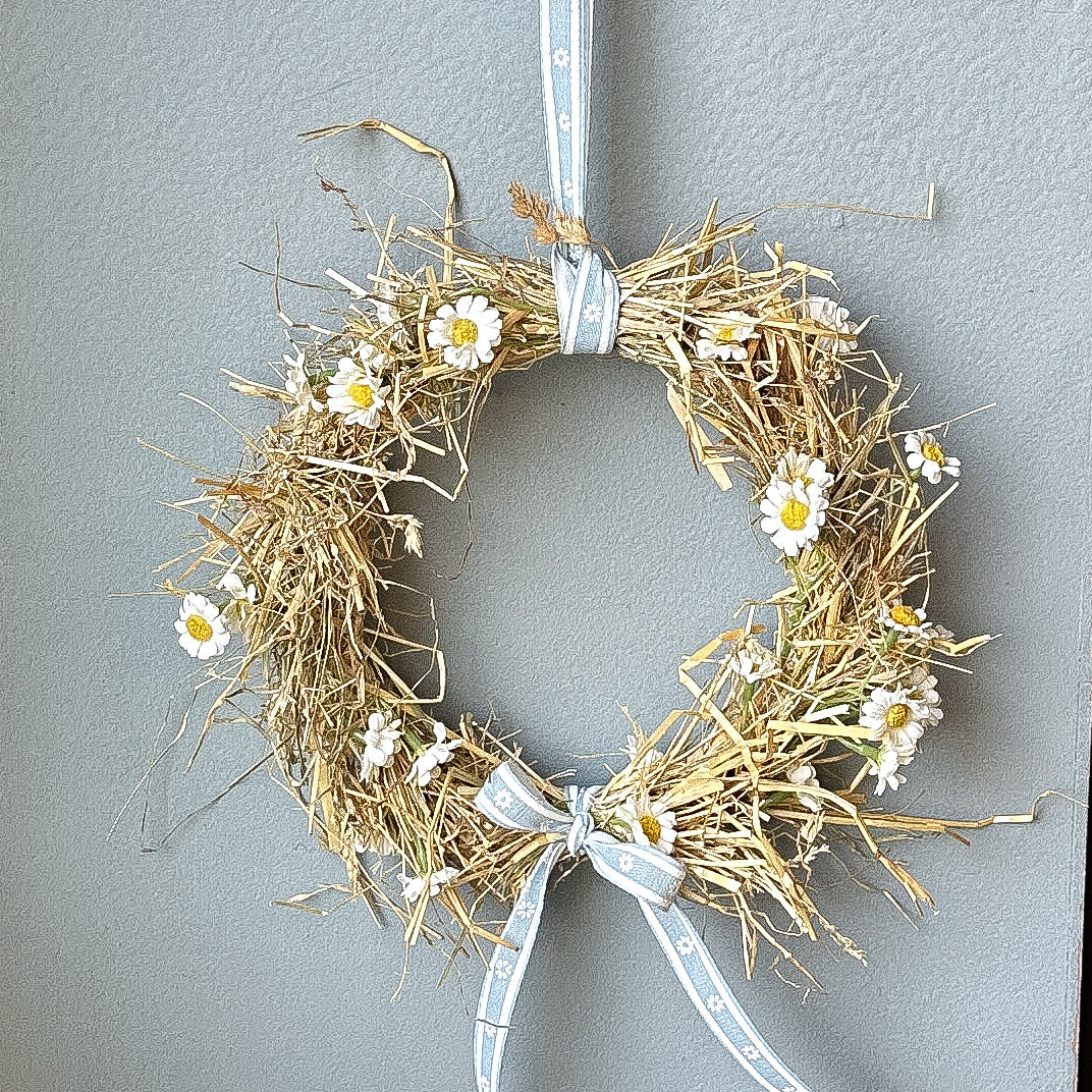 Dekoband "Blüten" Hellblau 15mm - Wohnen auf dem Land