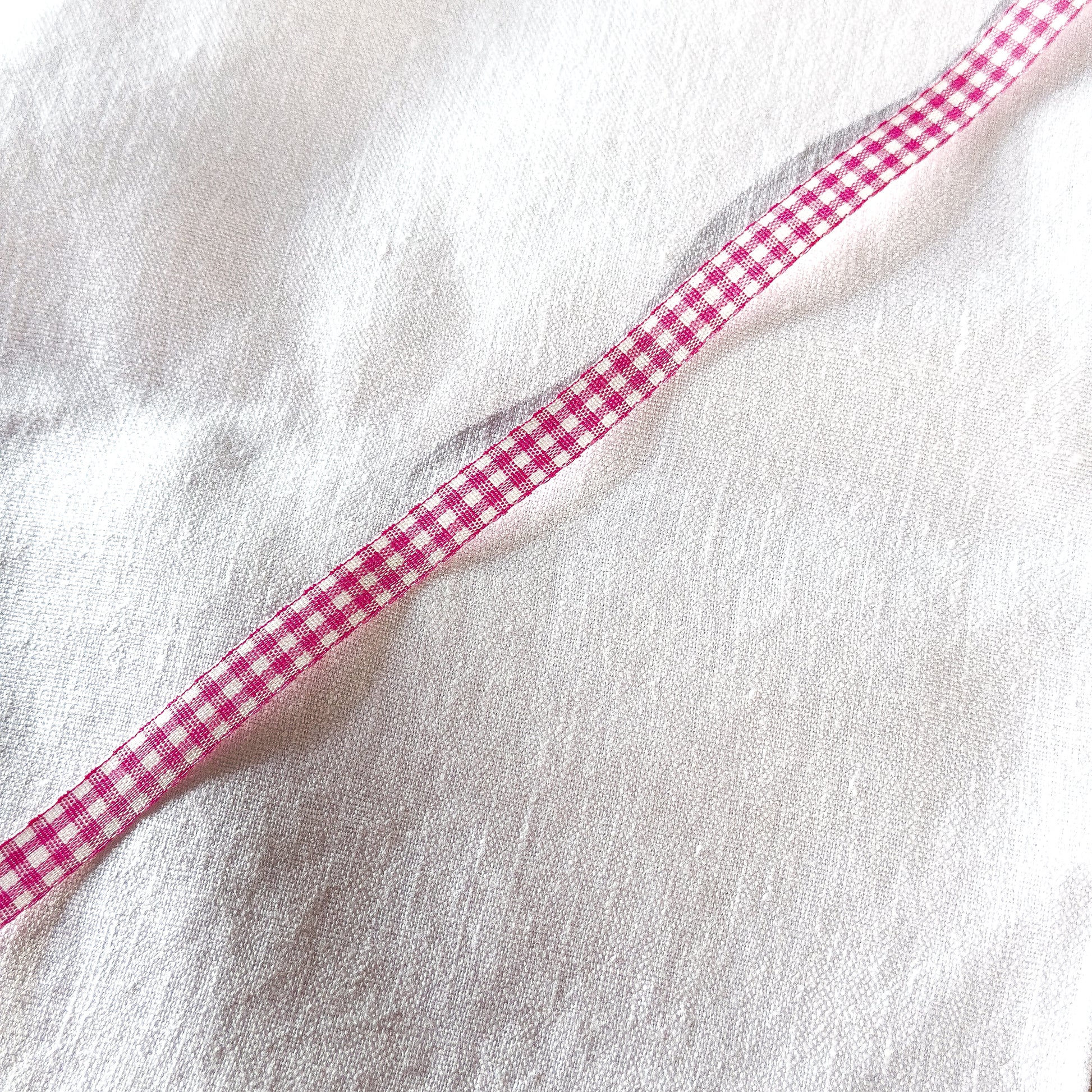 Dekoband "Rosa Karos" Karos Pink 10mm - Wohnen auf dem Land