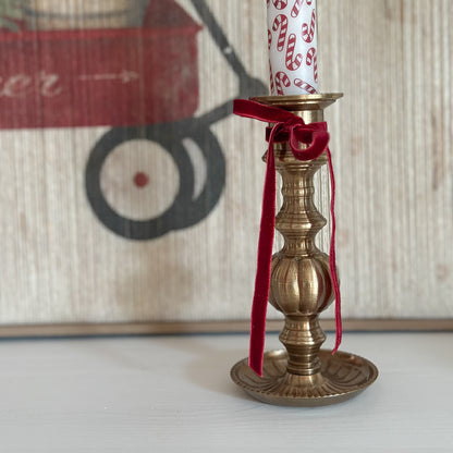 Dekoband "Samt" Bordeaux 6mm - Wohnen auf dem Land