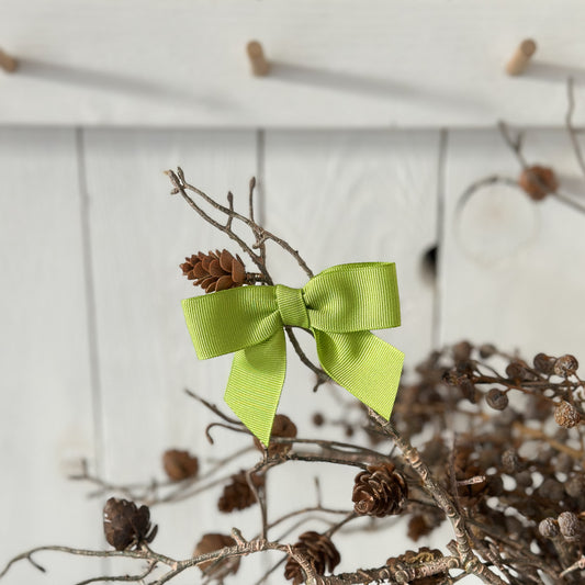 Schleife Ripsband mit Drahtclip "Spring Bow" 6er Set 3 Farben - Wohnen auf dem Land