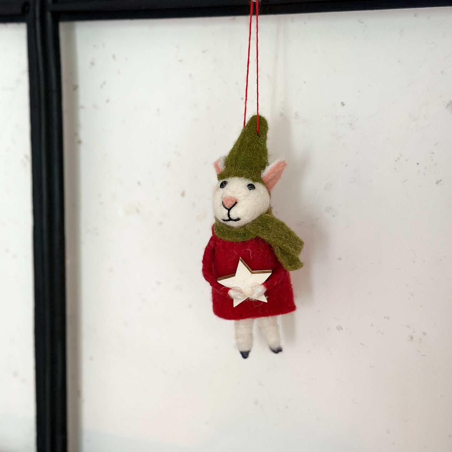 Anhänger Mäuse "Helmut und Helga" Filz 2er Set 15cm - Wohnen auf dem Land