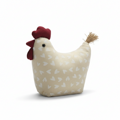 Deko Huhn Türstopper "Emma, Frieda & Lotte" Textil 3 Farben 26cm - Wohnen auf dem Land
