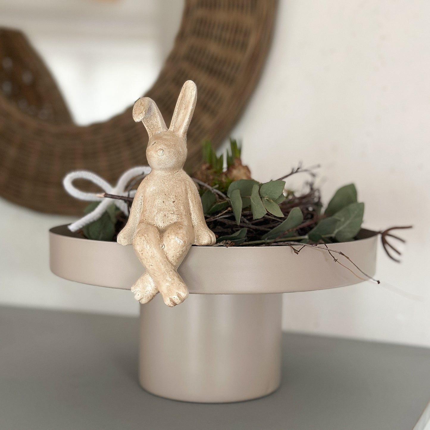 Kantenhocker Hase „Sönke“ Keramik Beige 3 Größen - Wohnen auf dem Land