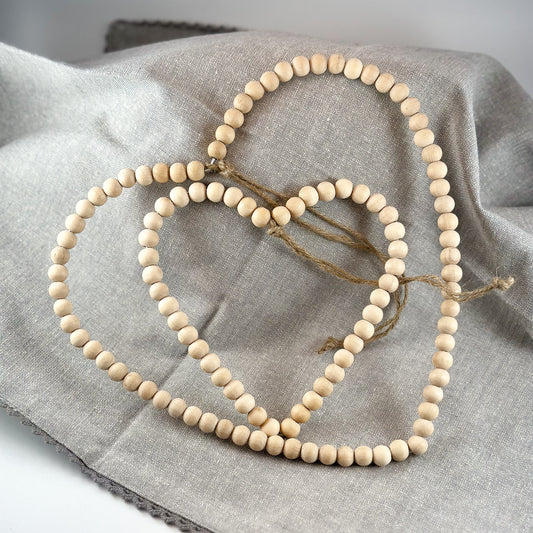 Anhänger Holz Perlen "Herz" (S) - Wohnen auf dem Land