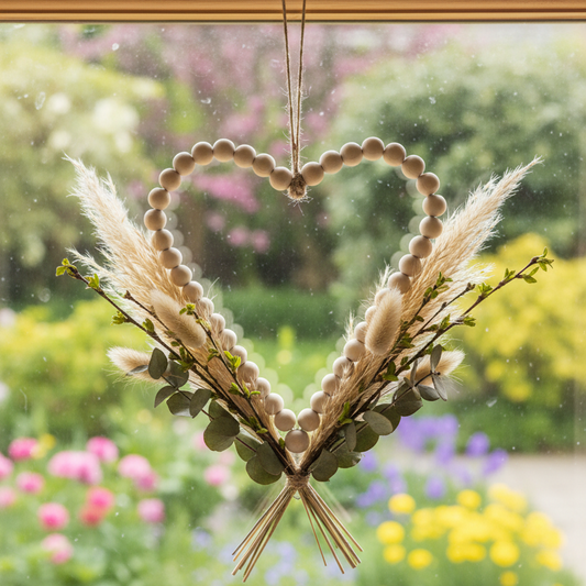 Anhänger Holz Perlen "Herz" - Wohnen auf dem Land
