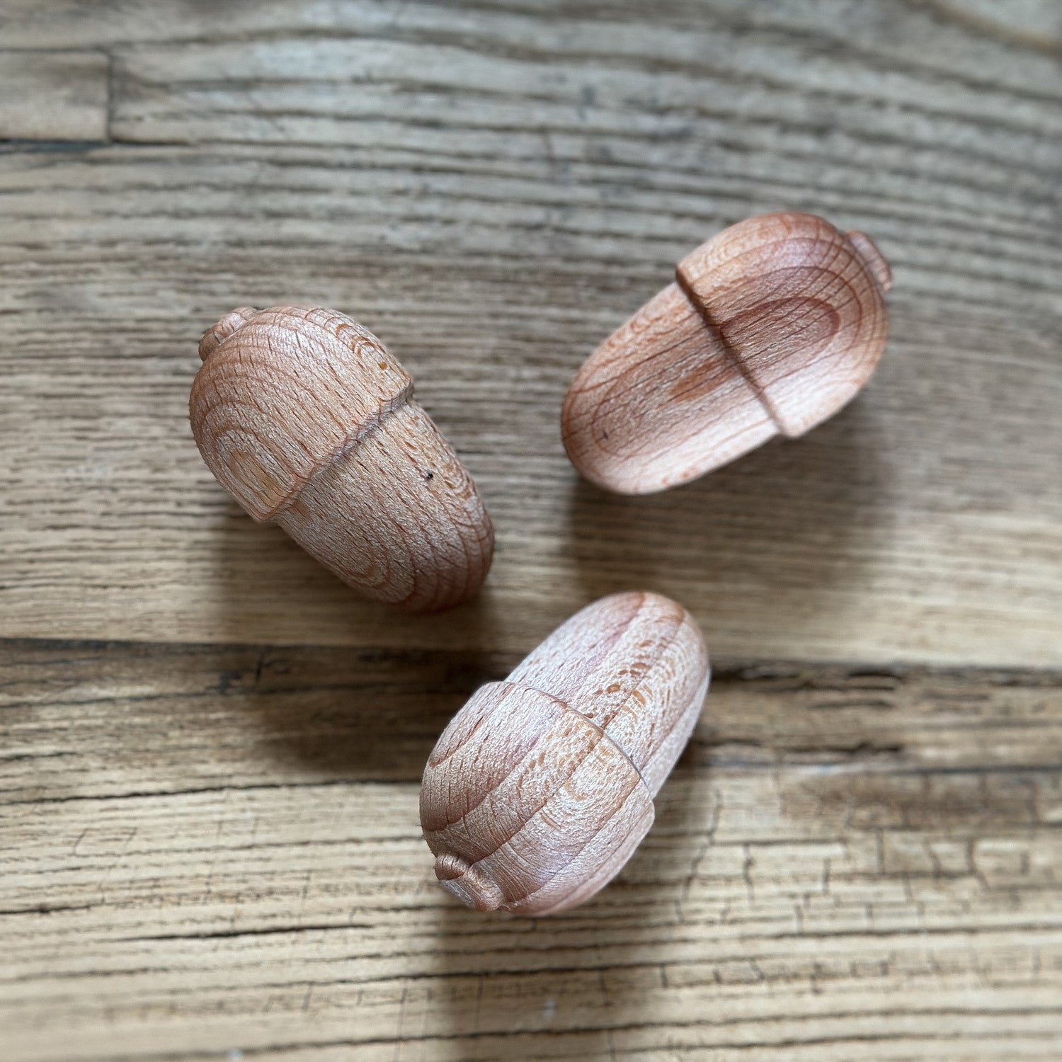 Deko Duft Eicheln „Bois Lavande“ Holz braun, 3er Set, natürliche Dekoration von Wohnen auf dem Land