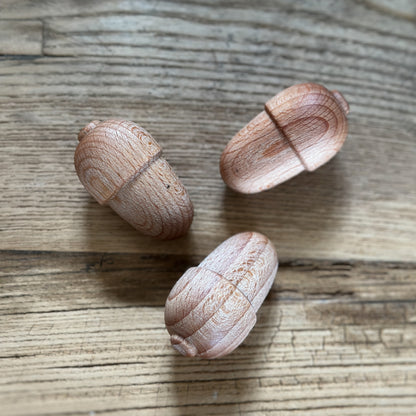 Deko Duft Eicheln „Bois Lavande“ Holz braun, 3er Set, natürliche Dekoration von Wohnen auf dem Land