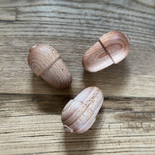 Deko Duft Eicheln "Bois Lavande" Holz braun 3er Set - Wohnen auf dem Land