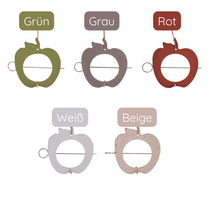 Futterhalter Aufhänger Apfel "Vogelschmaus" Kunststoff 5 Farben - Wohnen auf dem Land