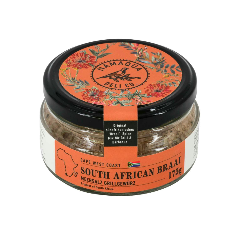 Gewürz Glas "Braai Magic" Grill BBQ Salz Gewürzmischung 175g - Wohnen auf dem Land