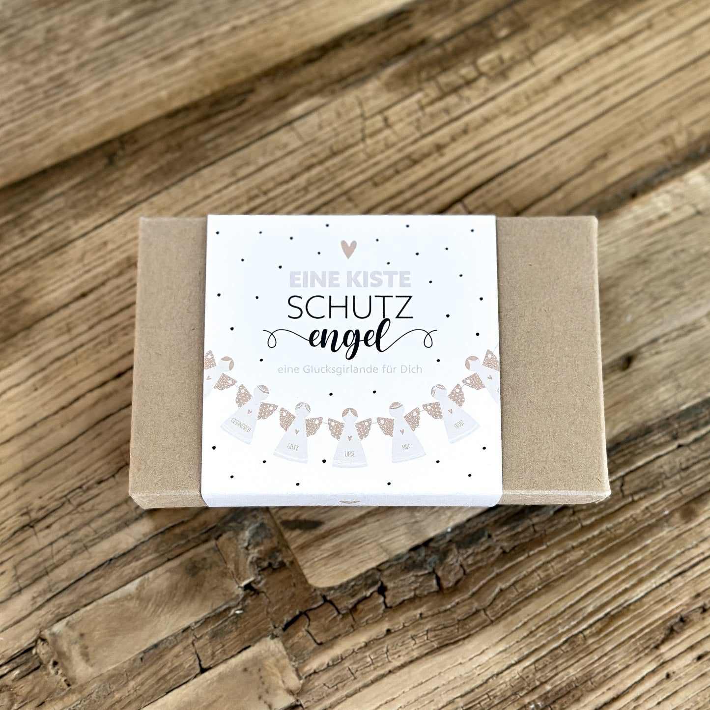 Girlande Geschenkbox "Eine Kiste Schutzengel" Papier - Wohnen auf dem Land