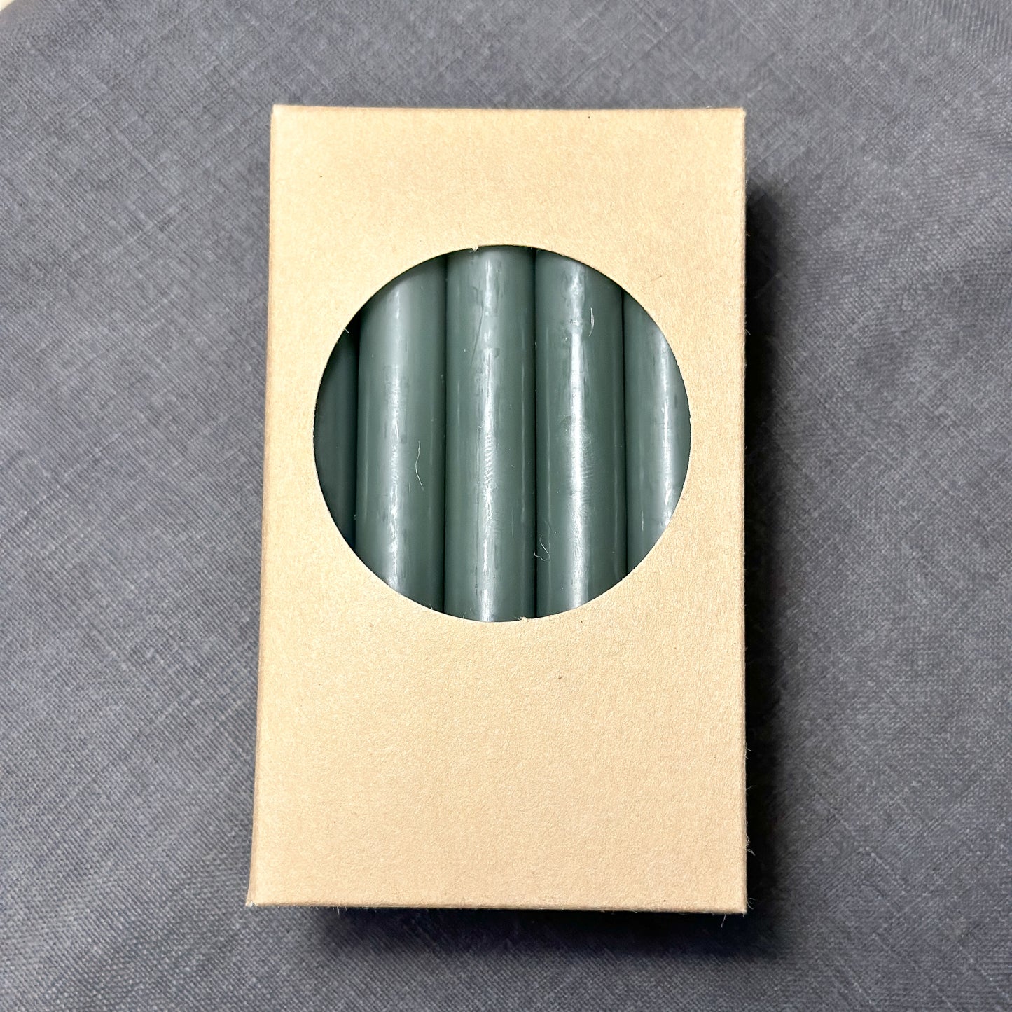 Baumkerzen Set Dunkelgrün 10cm - Wohnen auf dem Land