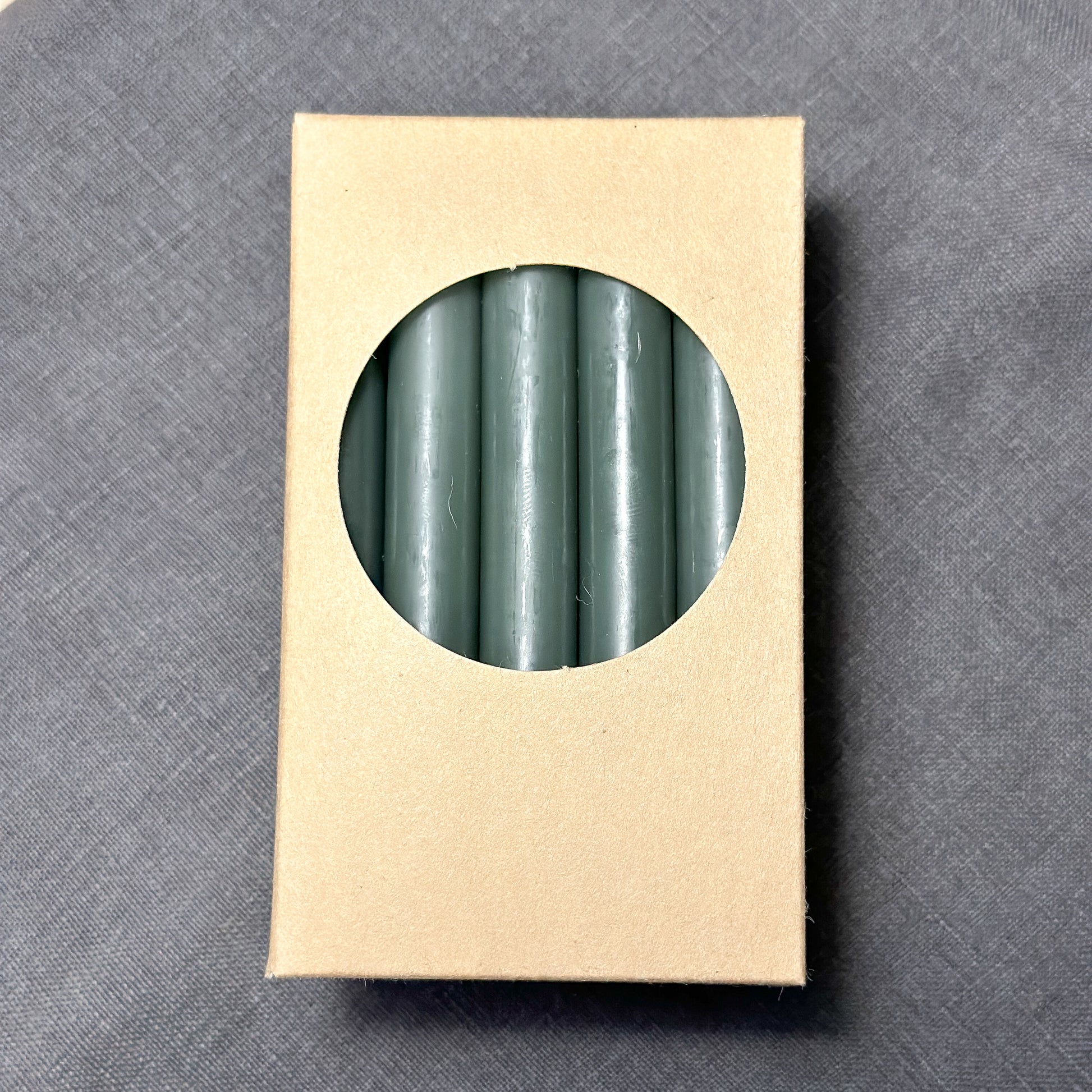 Baumkerzen Set Dunkelgrün 10cm - Wohnen auf dem Land