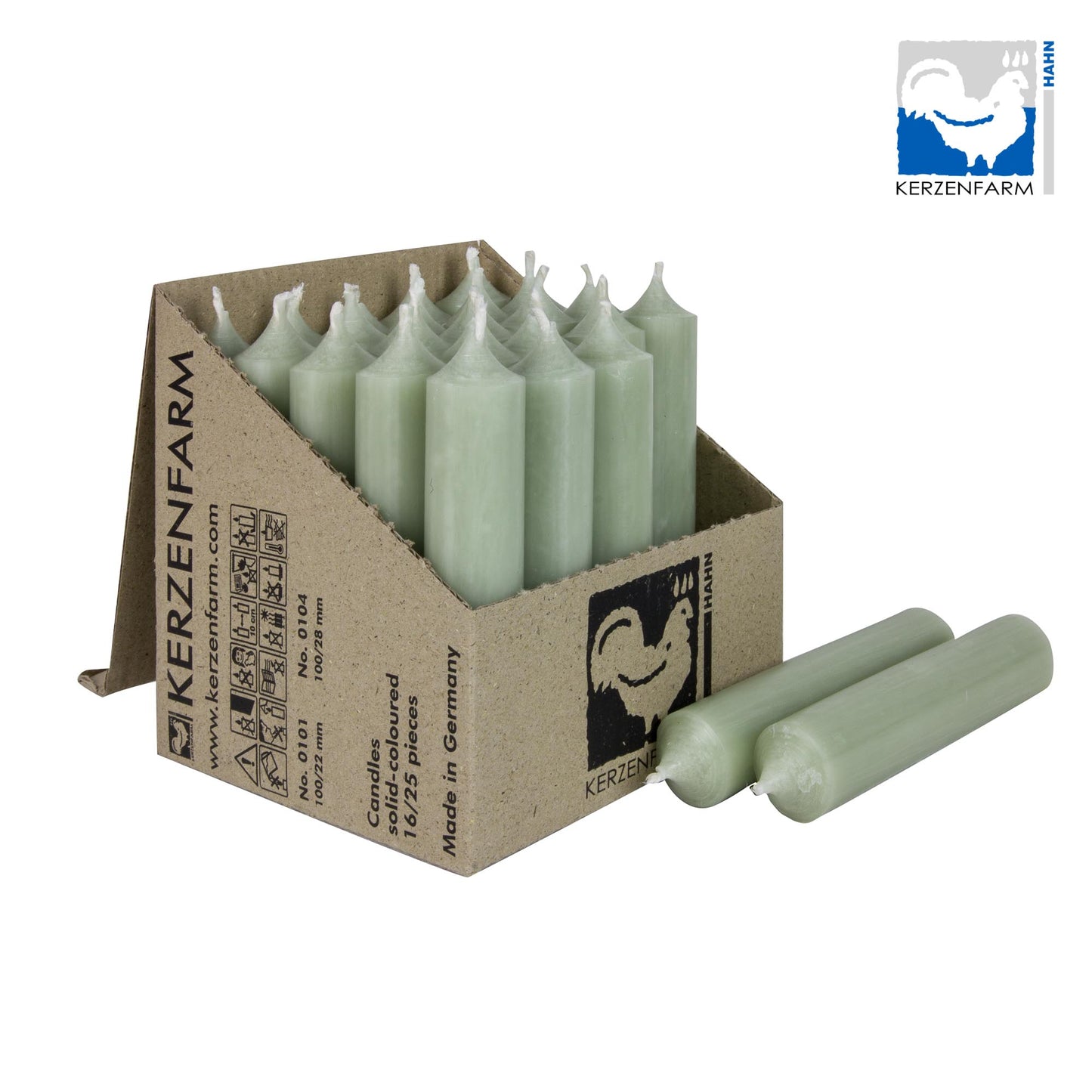 Stabkerze 100x22 6 Farben - Wohnen auf dem Land