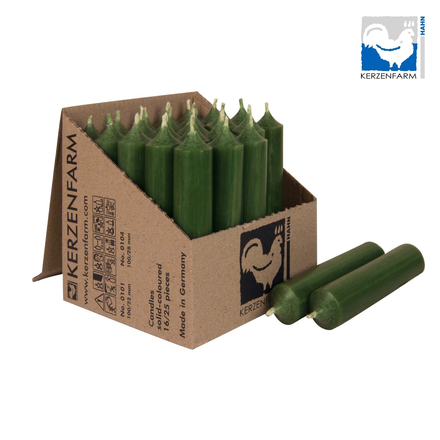 Stabkerzen 100x22 - 25er Vorratspack - Wohnen auf dem Land