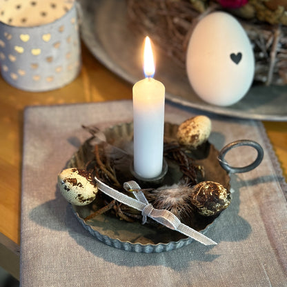 Kerzenhalter Metall "Antik" - Wohnen auf dem Land