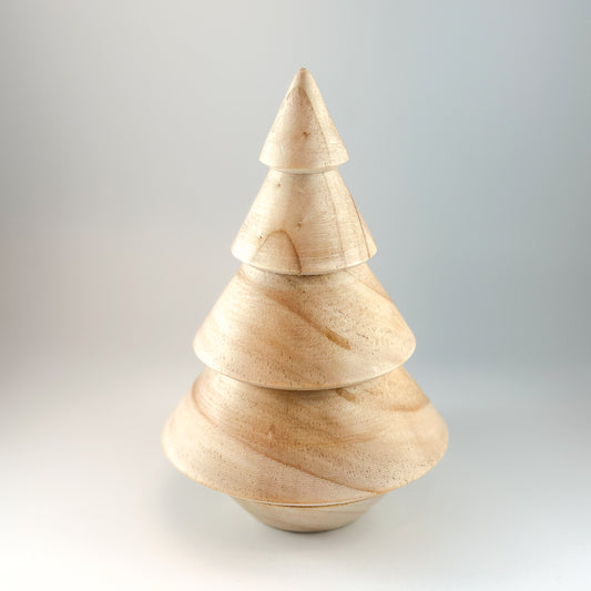 Kerzenhalter Teelicht "Tannenbaum" 2-teilig Holz 18cm - Wohnen auf dem Land