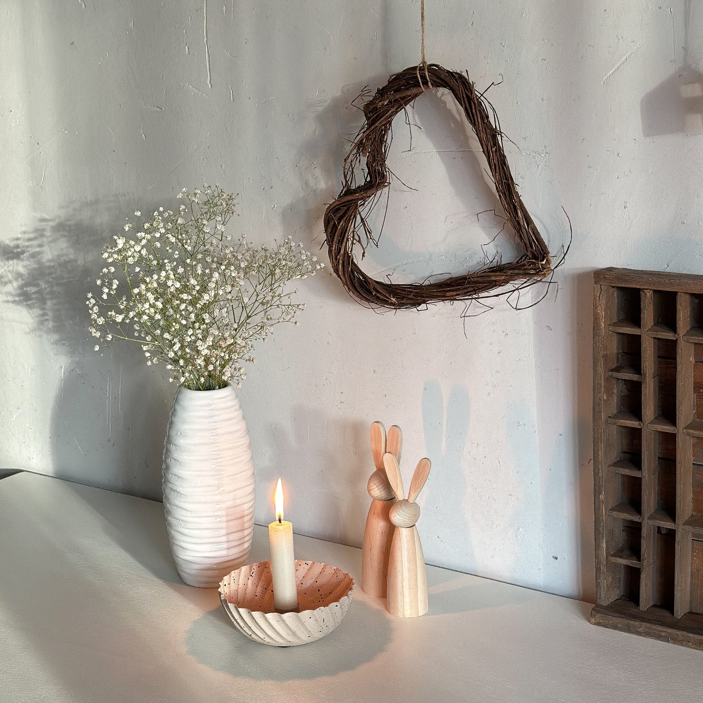 Kerzen-Schale "Sprinkle Bowl" beige - Wohnen auf dem Land