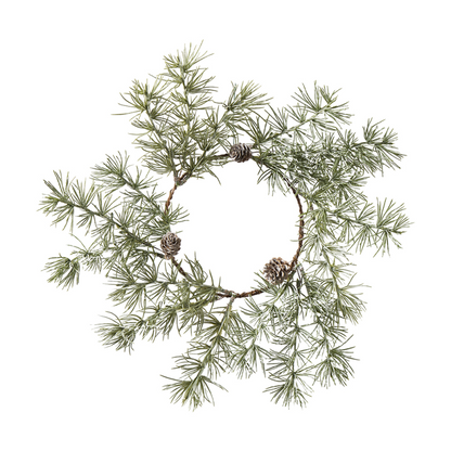 Deko Kranz Tanne "Zedernzauber" leicht geweißt Grün 32cm - Wohnen auf dem Land
