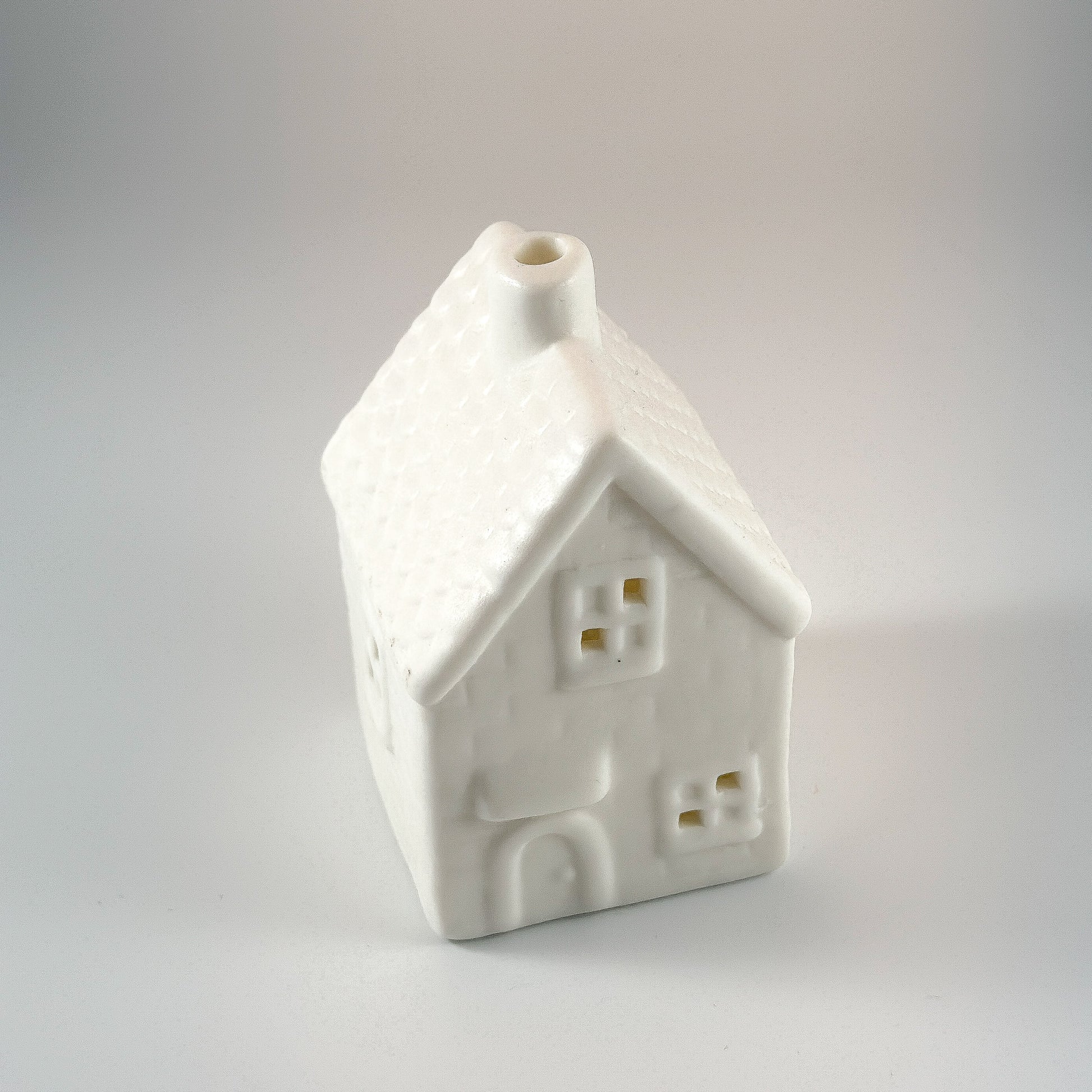 LED Lichthaus "Bricks" Porzellan Tür Rund Weiß 2 Größen - Wohnen auf dem Land