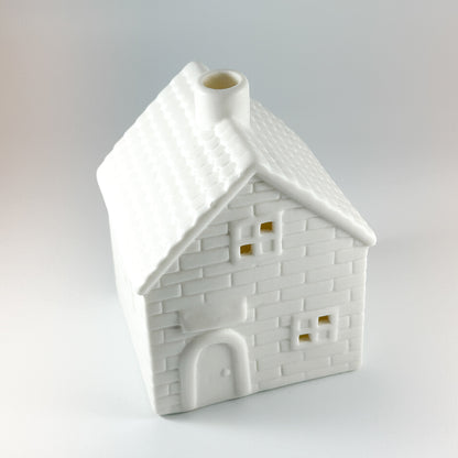 LED Lichthaus "Bricks" Porzellan Tür Rund Weiß 2 Größen - Wohnen auf dem Land