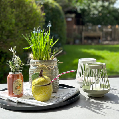 Windlicht "Laterne" Metall 2 Farben - Wohnen auf dem Land