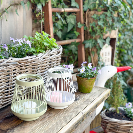 Windlicht "Laterne" Metall 2 Farben - Wohnen auf dem Land