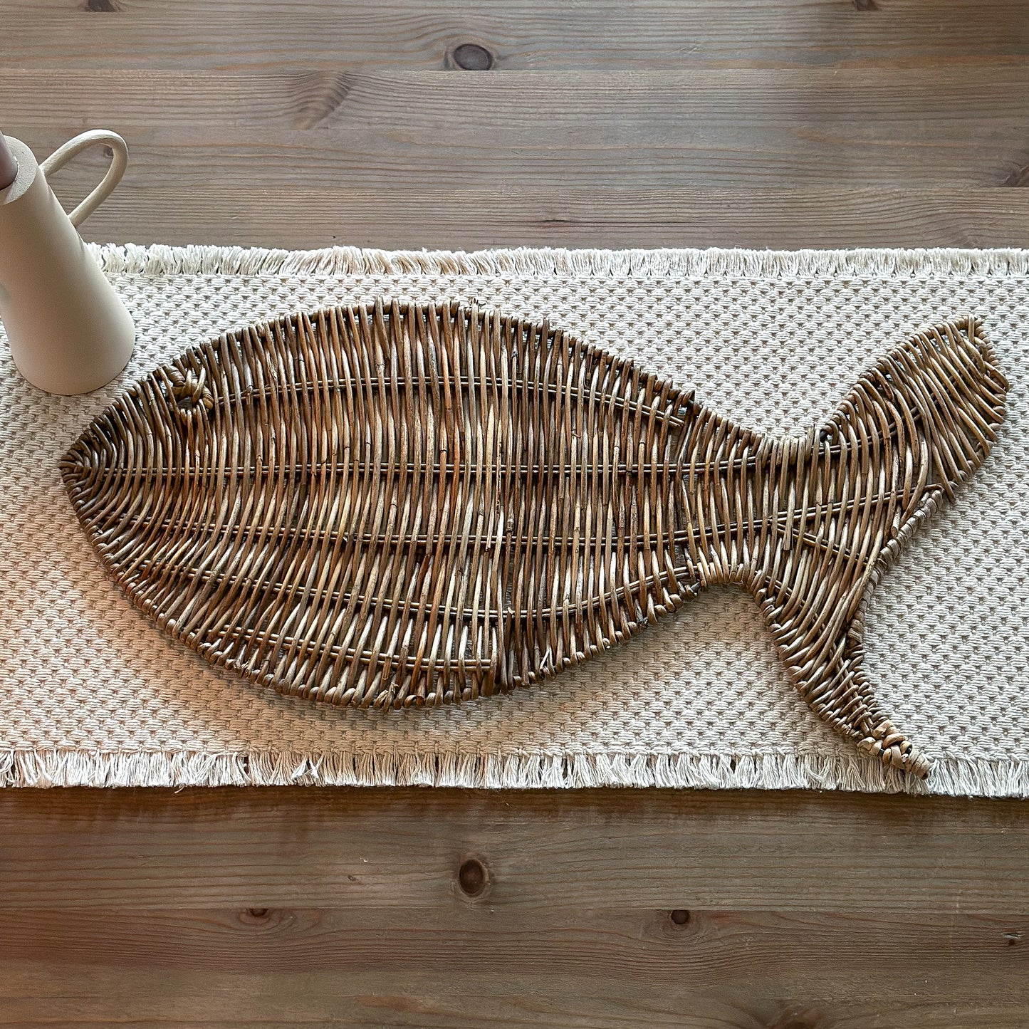 Platzmatte "Poisson" Rattan 2 Farben - Wohnen auf dem Land