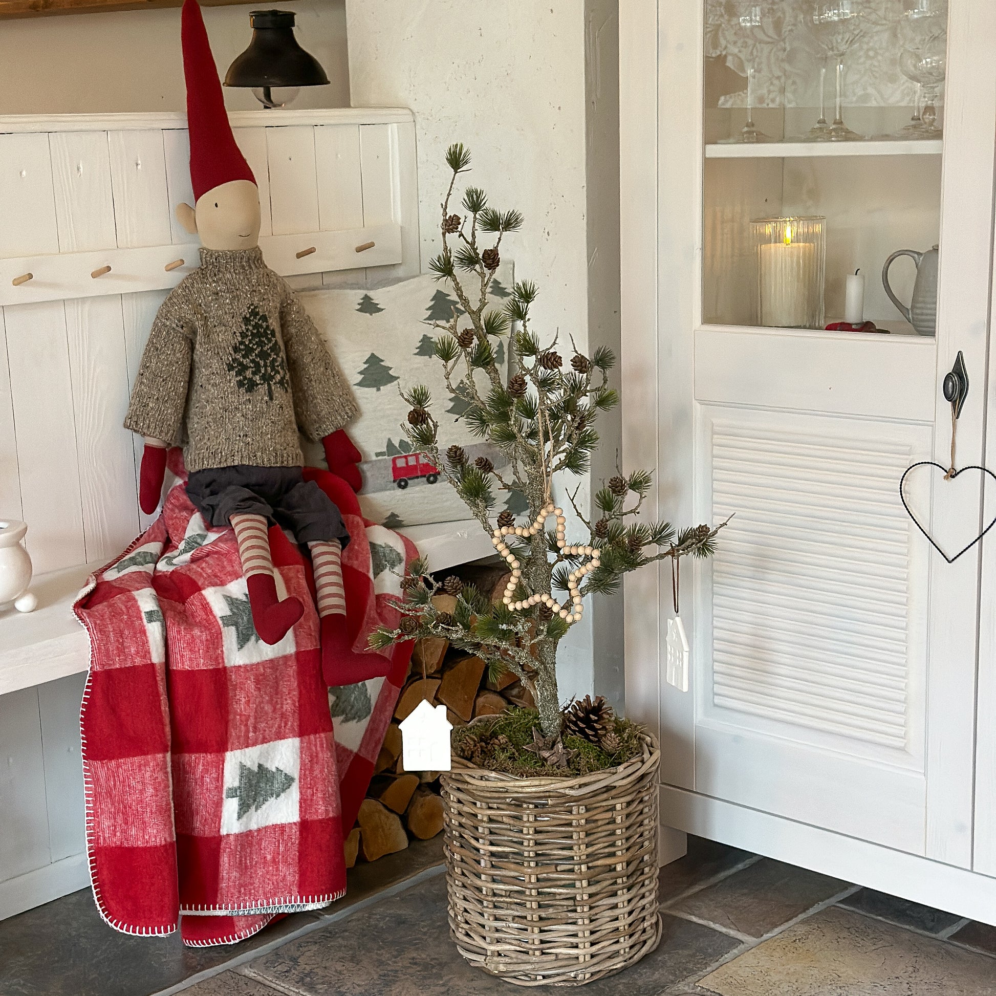 Zeder mit Zapfen "Cedar Grace" Grün 91cm - Wohnen auf dem Land