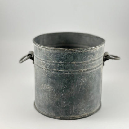 Dose Blumenvase "Zinc Pot" - Wohnen auf dem Land