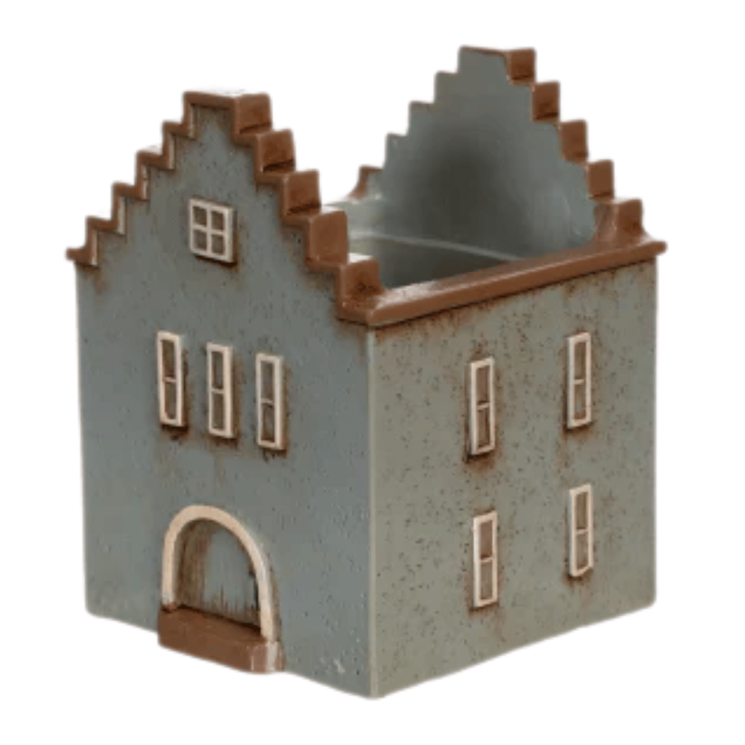 Vase Pflanztopf Haus "Amsterdam" Keramik 6 Varianten klein