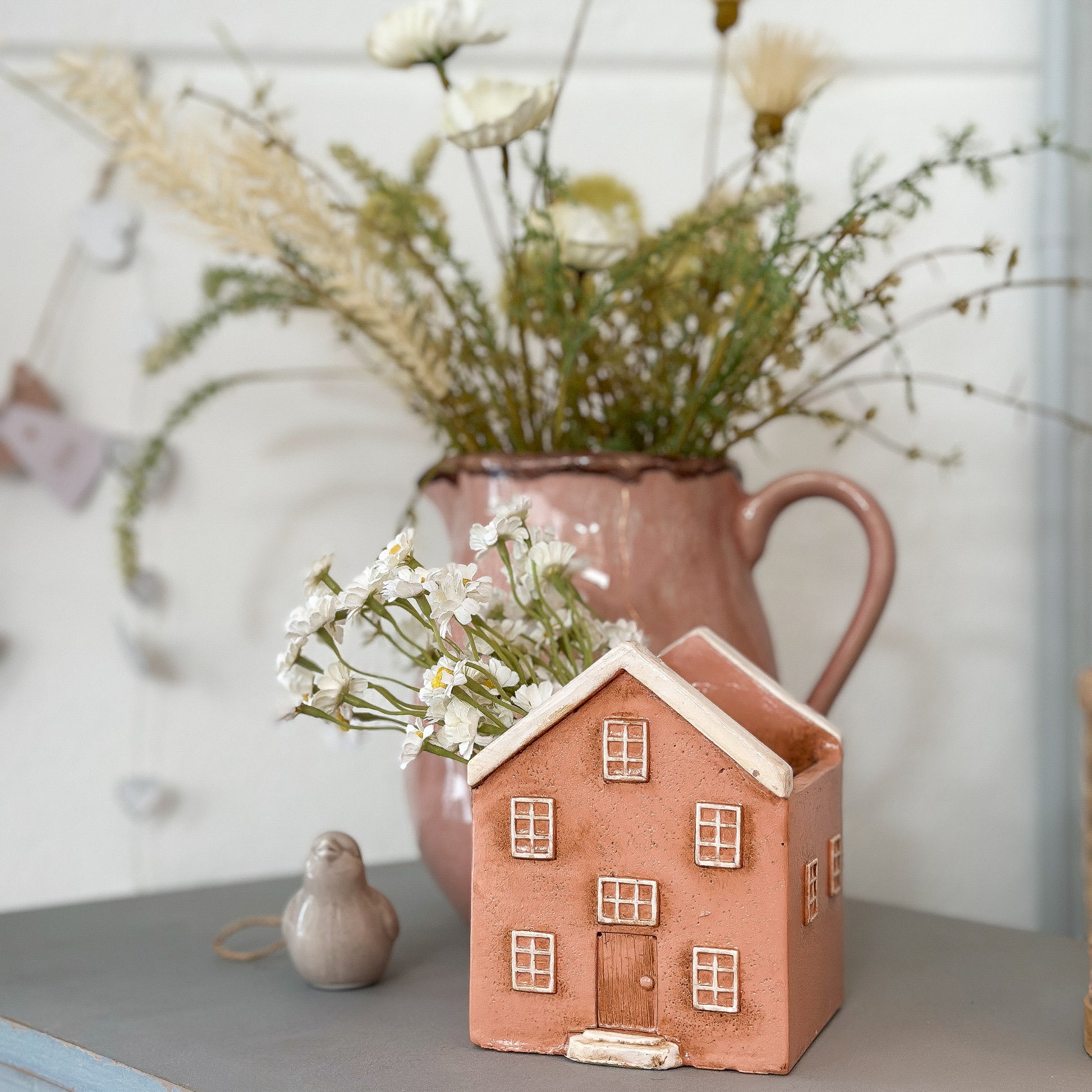 Vase Pflanztopf Haus