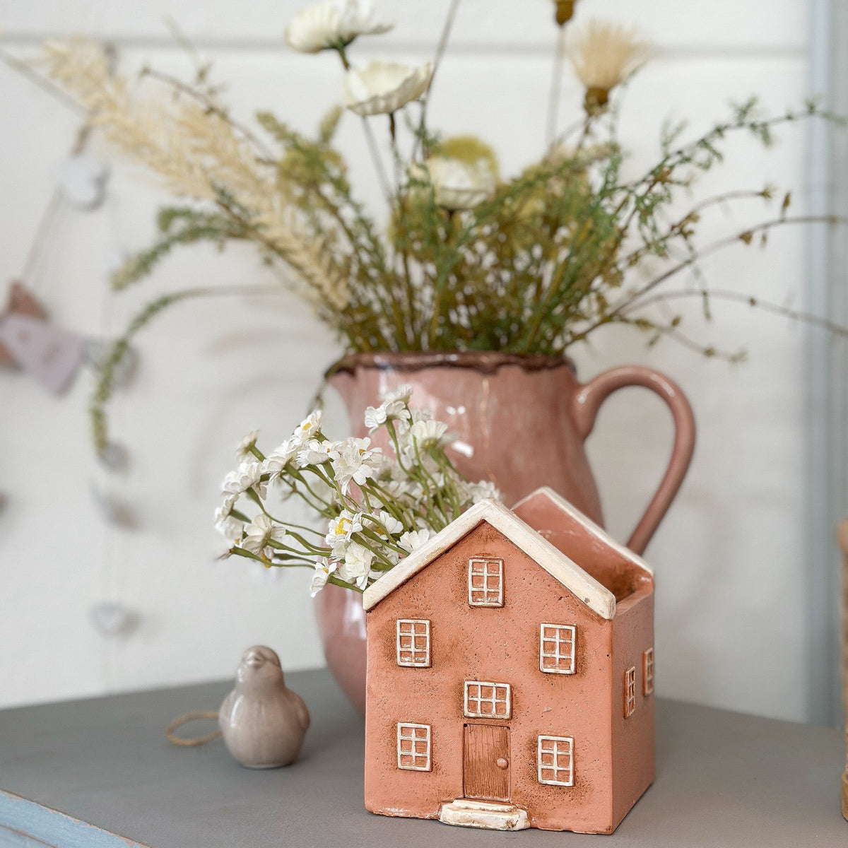 Vase Pflanztopf Haus