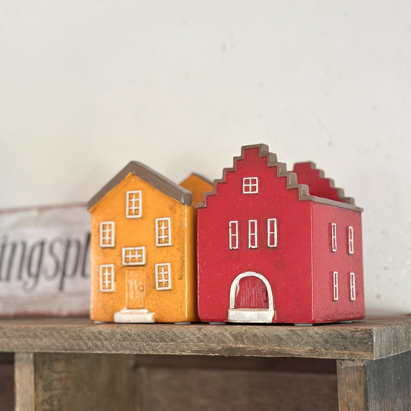 Vase Pflanztopf Haus "Amsterdam" Keramik 6 Varianten klein - Wohnen auf dem Land