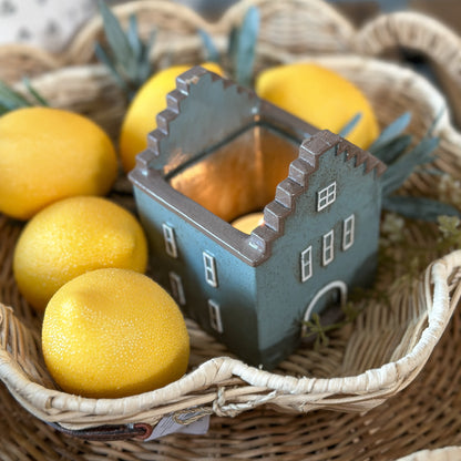 Vase Pflanztopf Haus "Amsterdam" Keramik 6 Varianten klein - Wohnen auf dem Land