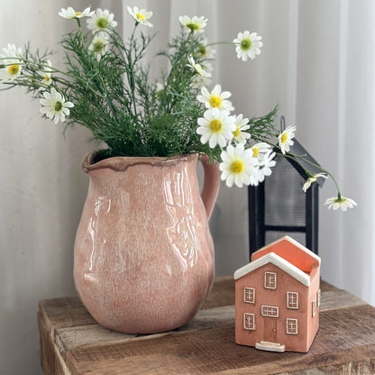 Vase Pflanztopf Haus "Amsterdam" Keramik 6 Varianten klein - Wohnen auf dem Land