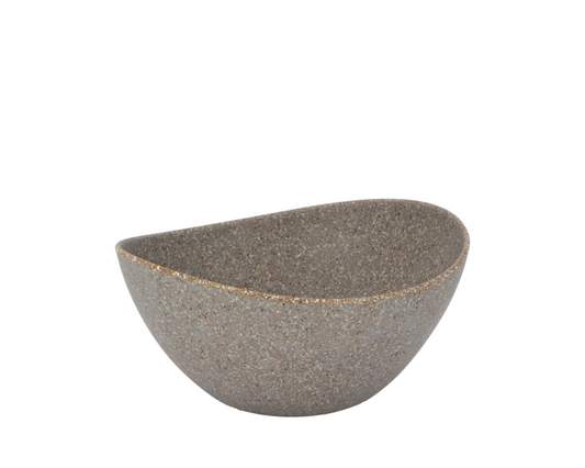 Schale Bowl "Nature Stone" Kunststoff Grau Braun 12cm - Wohnen auf dem Land