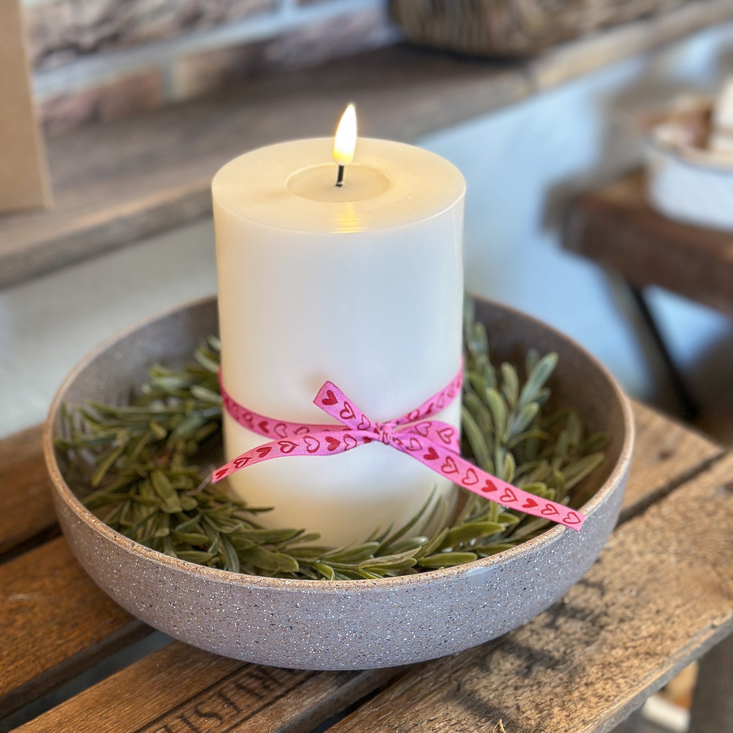 Schale "Nature Stone" Kunststoff Grau Braun 24cm - Wohnen auf dem Land