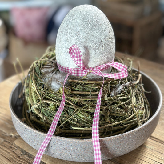 Schale "Nature Stone" Kunststoff Grau Braun 24cm - Wohnen auf dem Land