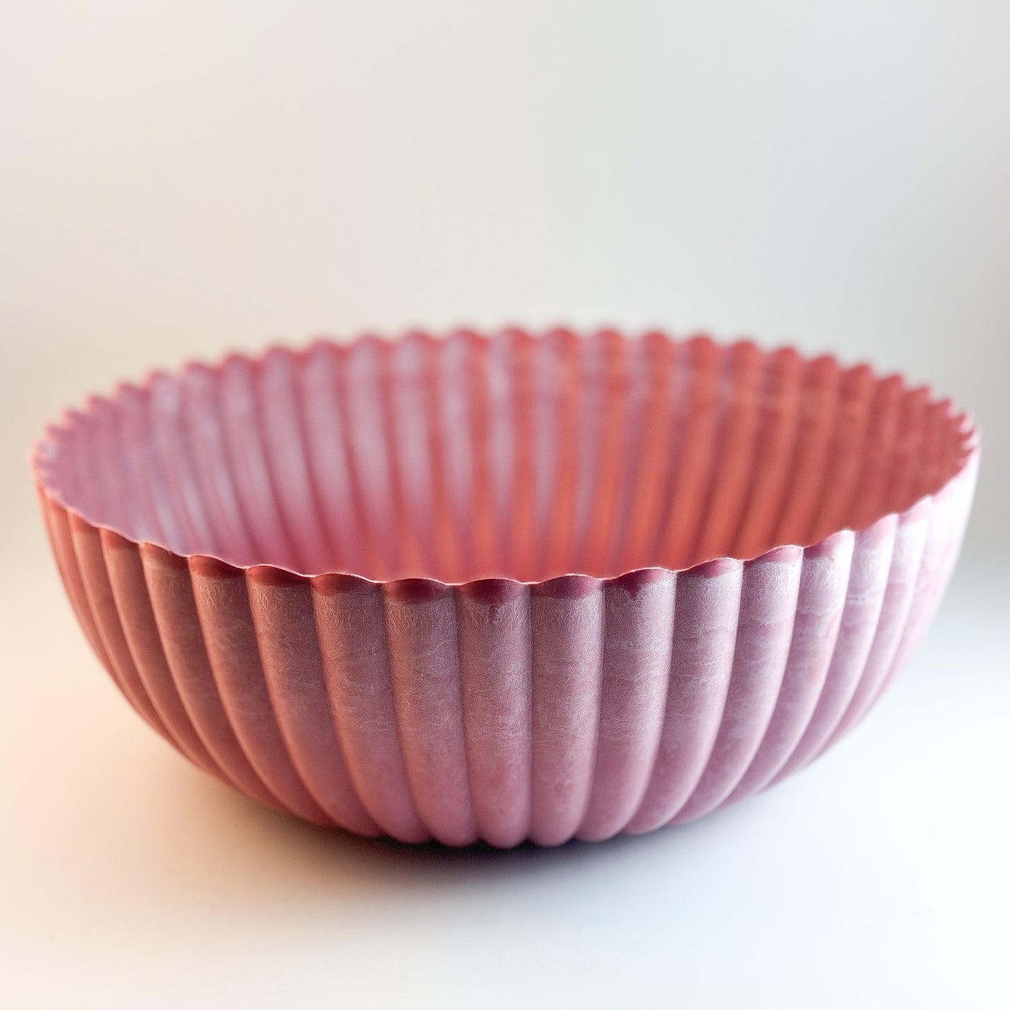 Große pinke Kunststoff-Schale "Talinn" von Wohnen auf dem Land, ideal als Pflanzgefäß, 25 cm Durchmesser, robustes Design