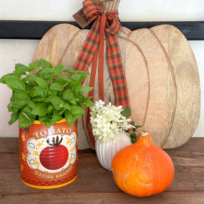 Brett Tablett Deko "Pumpkin" Holz 46cm - Wohnen auf dem Land
