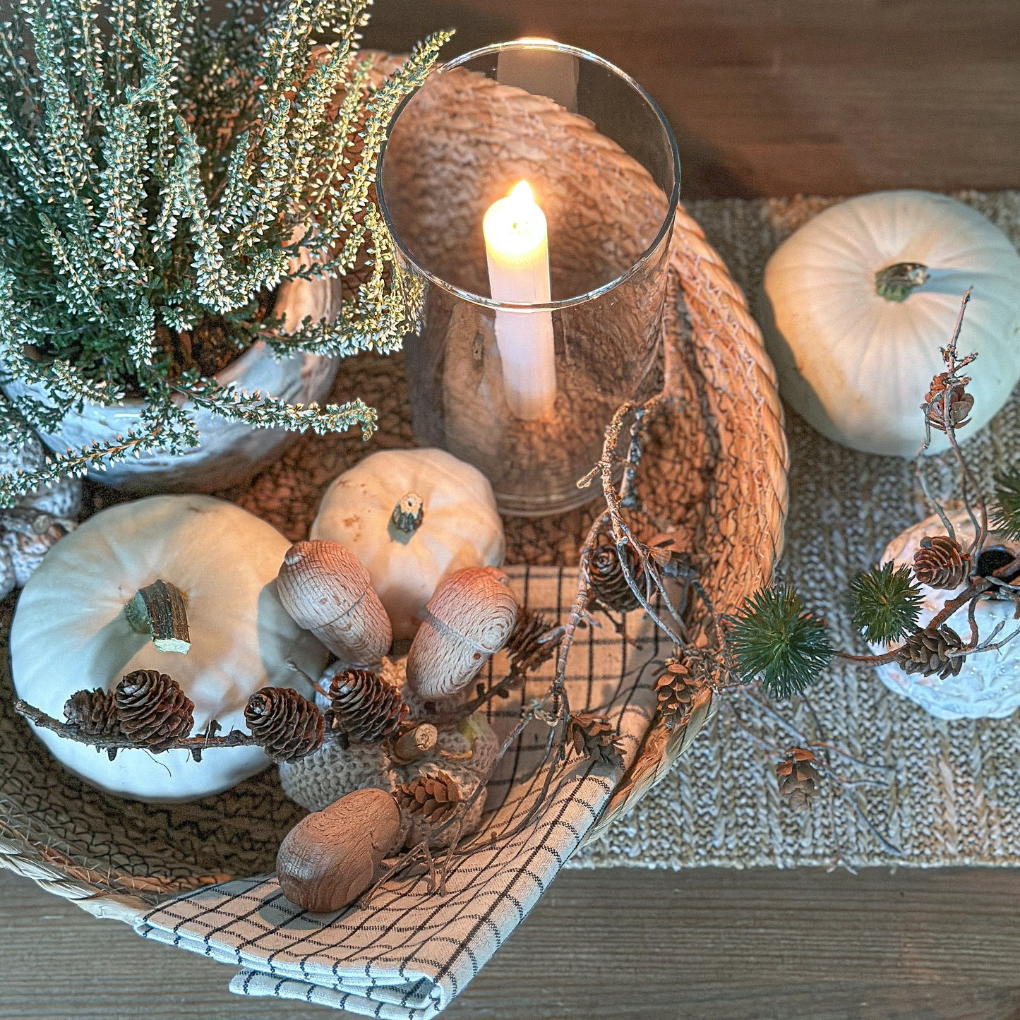 Schale Korb Tablett "Straskal" Seegras Natur 35cm - Wohnen auf dem Land