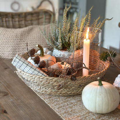 Schale Korb Tablett "Straskal" Seegras Natur 35cm - Wohnen auf dem Land