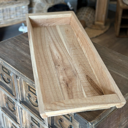 Schale Trog Molle "Jardin" Holz länglich Groß 75x26 - Wohnen auf dem Land