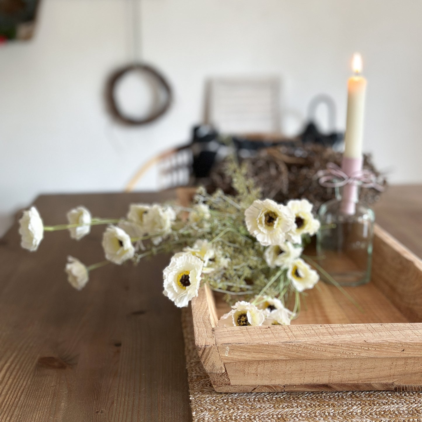 Schale Trog Molle "Jardin" Holz länglich Groß 75x26 - Wohnen auf dem Land