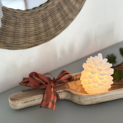 Tablett Schale mit Griff "Rustika" Holz länglich 57cm - Wohnen auf dem Land