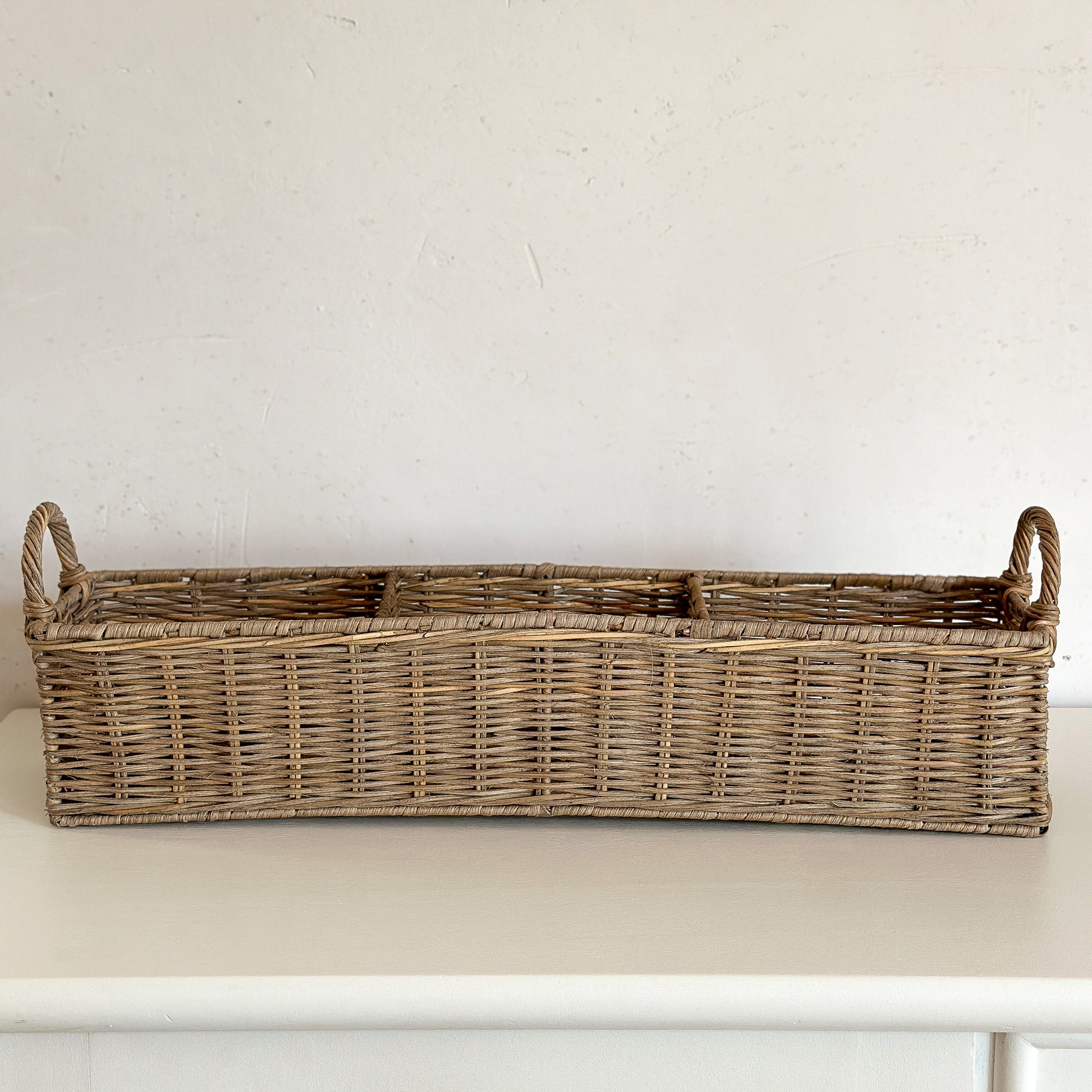 Tisch Tablett Organizer "Salle de Bains" Rattan - Wohnen auf dem Land
