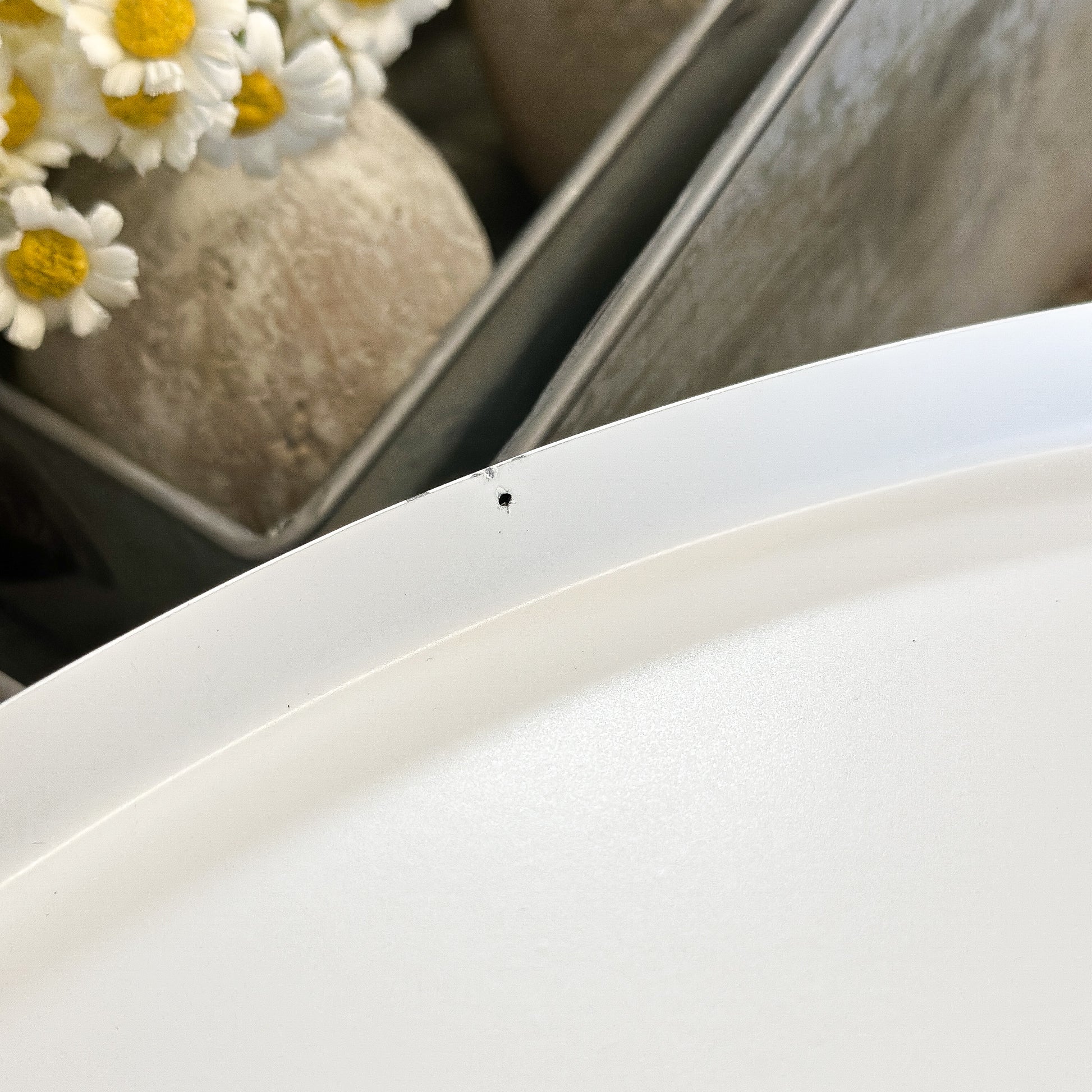 Deko-Tablett 40cm "Elegant" Metall 3 Farben *B-Ware* - Wohnen auf dem Land